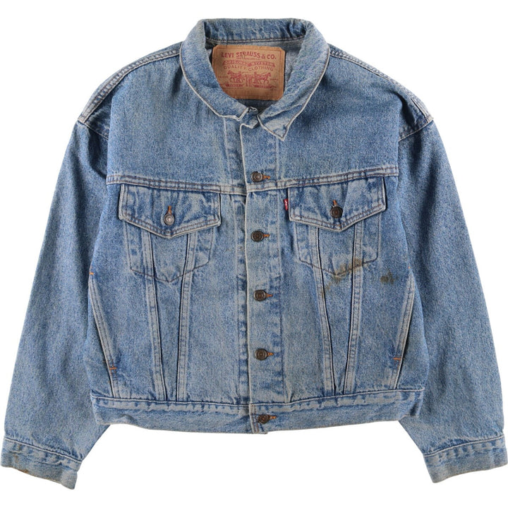 90'S Levi's 70598-4891 denim jacket, made in the USA, men's size M, vintage cotton blue type Vintage Second Hand