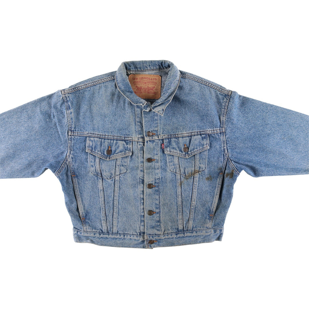 90'S Levi's 70598-4891 denim jacket, made in the USA, men's size M, vintage cotton blue type Vintage Second Hand