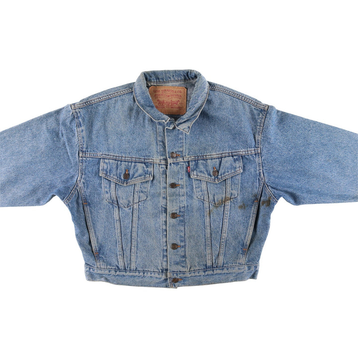 90'S Levi's 70598-4891 denim jacket, made in the USA, men's size M, vintage cotton blue type Vintage Second Hand