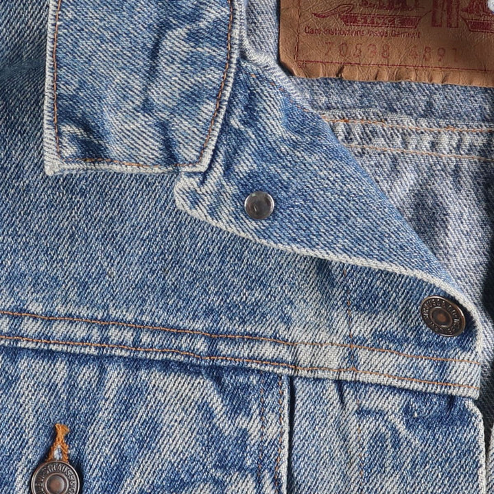 90'S Levi's 70598-4891 denim jacket, made in the USA, men's size M, vintage cotton blue type Vintage Second Hand