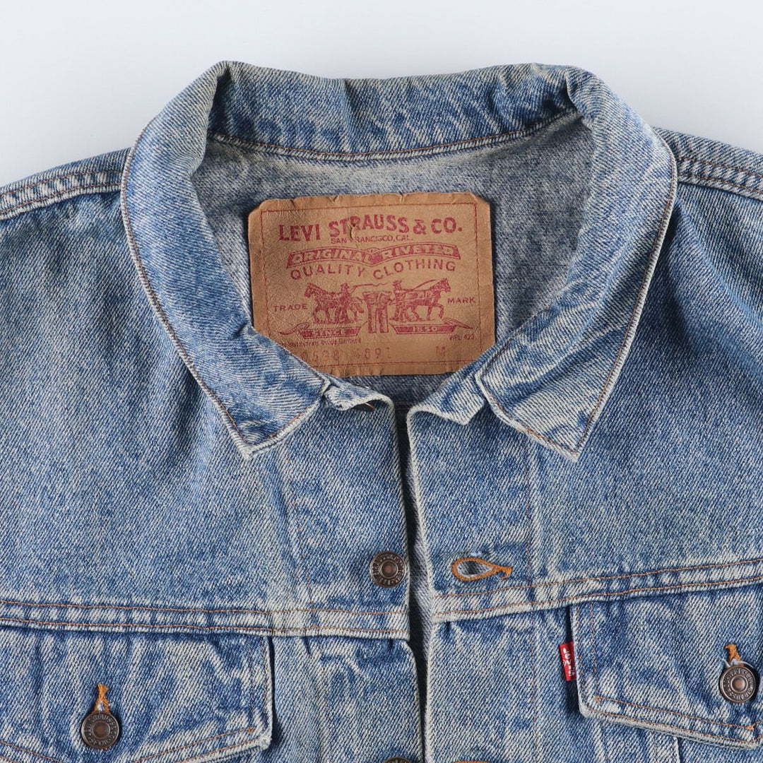 90'S Levi's 70598-4891 denim jacket, made in the USA, men's size M, vintage cotton blue type Vintage Second Hand