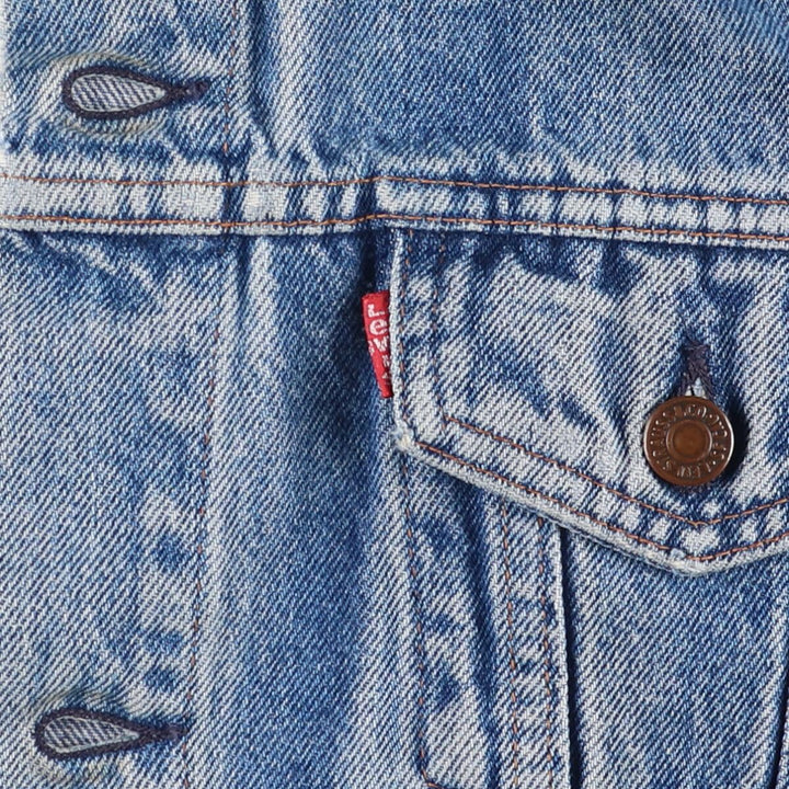 Vintage Levi's Euro Model Denim Jacket, Made in France, Men's Size Medium cotton blue type Vintage Second Hand