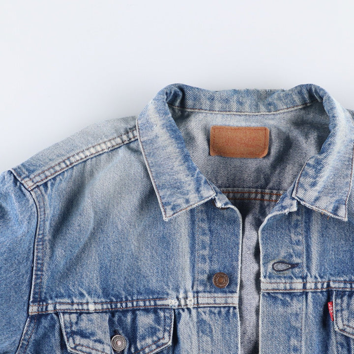 Vintage Levi's Euro Model Denim Jacket, Made in France, Men's Size Medium cotton blue type Vintage Second Hand