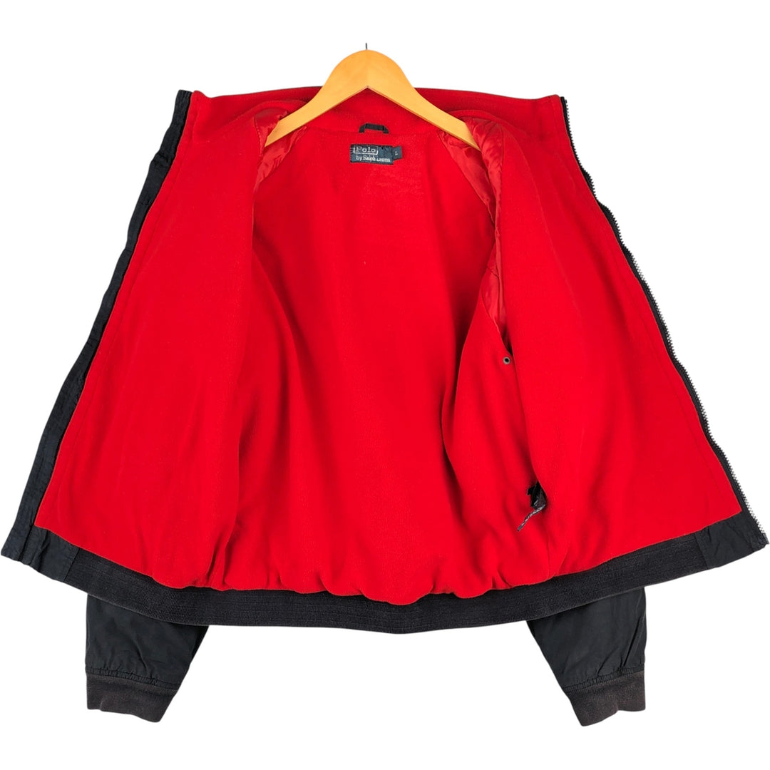 Ralph Lauren POLO by Ralph Lauren padded puffer jacket, men's size L cotton navy blue type Vintage Second Hand