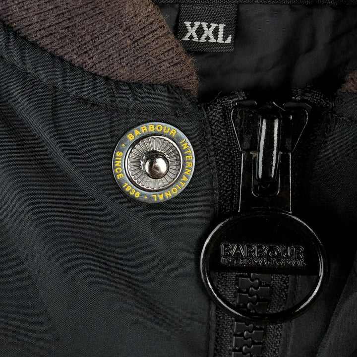 Barbour Waterproof and Breathable International 3-Warrant Padded Puffer Jacket, Men's XXL polyester black type Vintage Second Hand