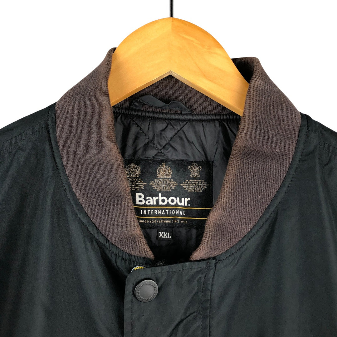 Barbour Waterproof and Breathable International 3-Warrant Padded Puffer Jacket, Men's XXL polyester black type Vintage Second Hand