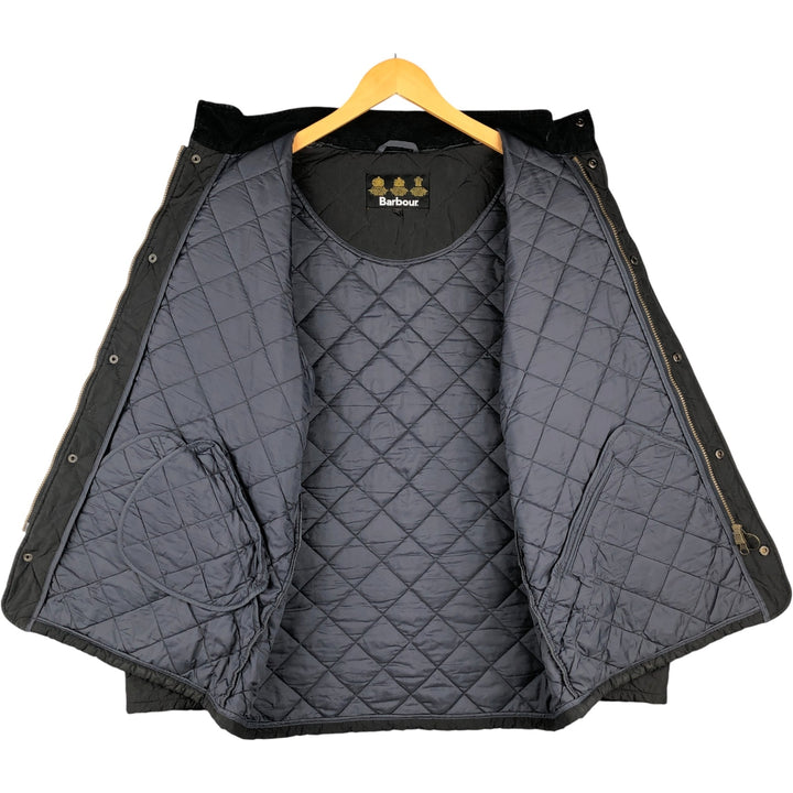 Barbour 3-Warrant Quilted Puffer Jacket, Men's XL polyester black type Vintage Second Hand