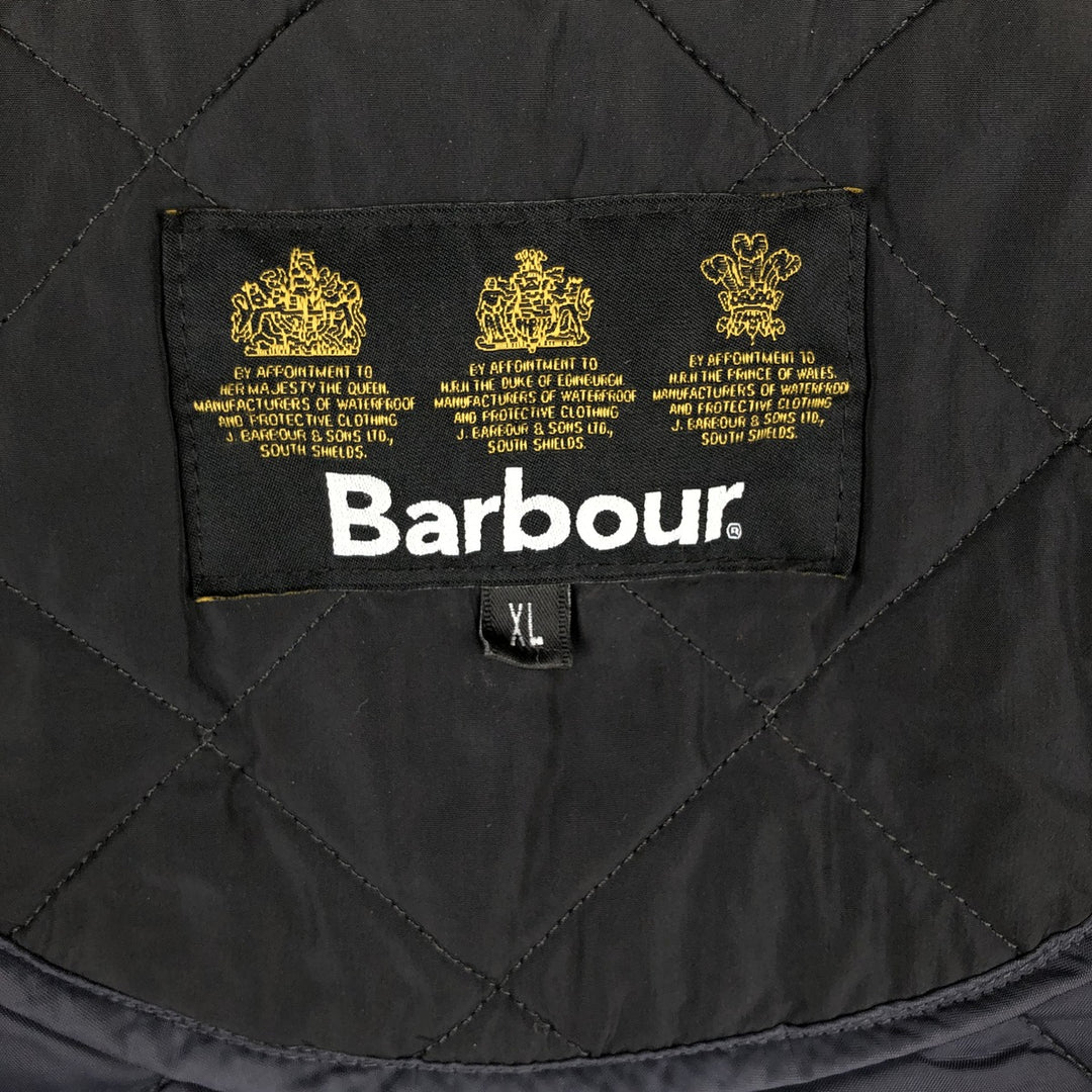Barbour 3-Warrant Quilted Puffer Jacket, Men's XL polyester black type Vintage Second Hand