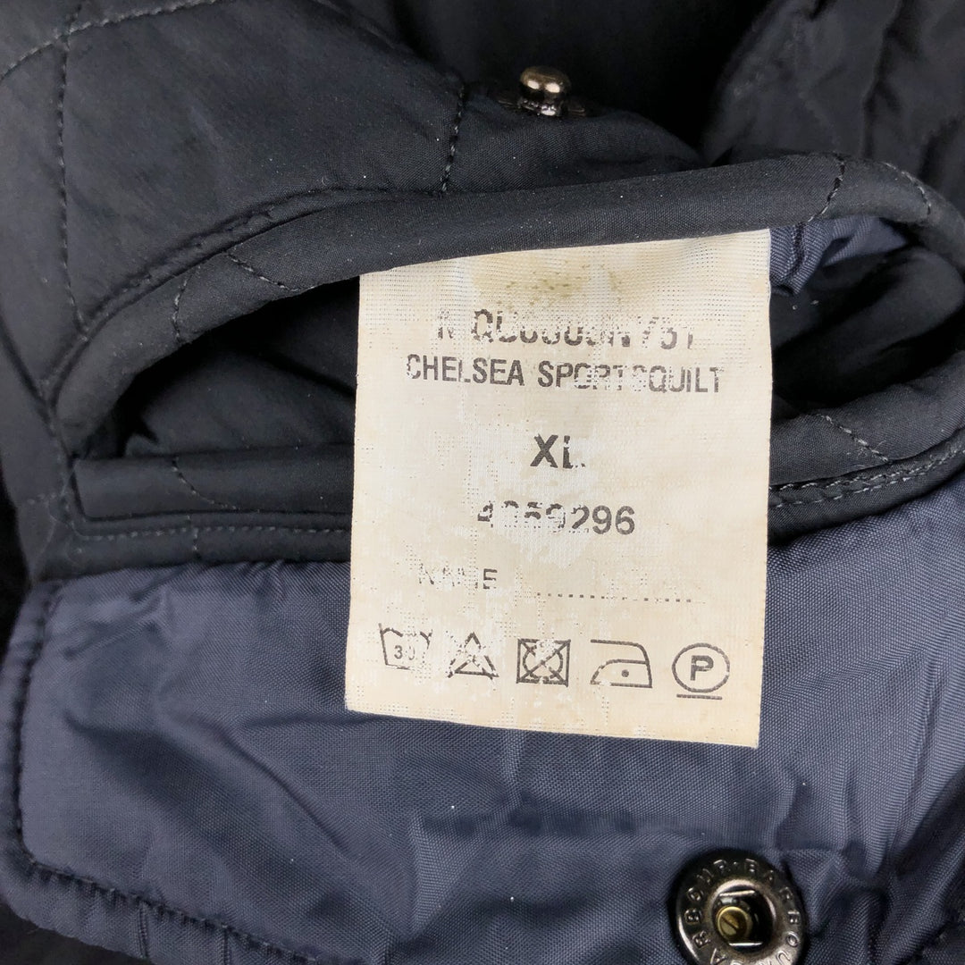 Barbour 3-Warrant Quilted Puffer Jacket, Men's XL polyester black type Vintage Second Hand