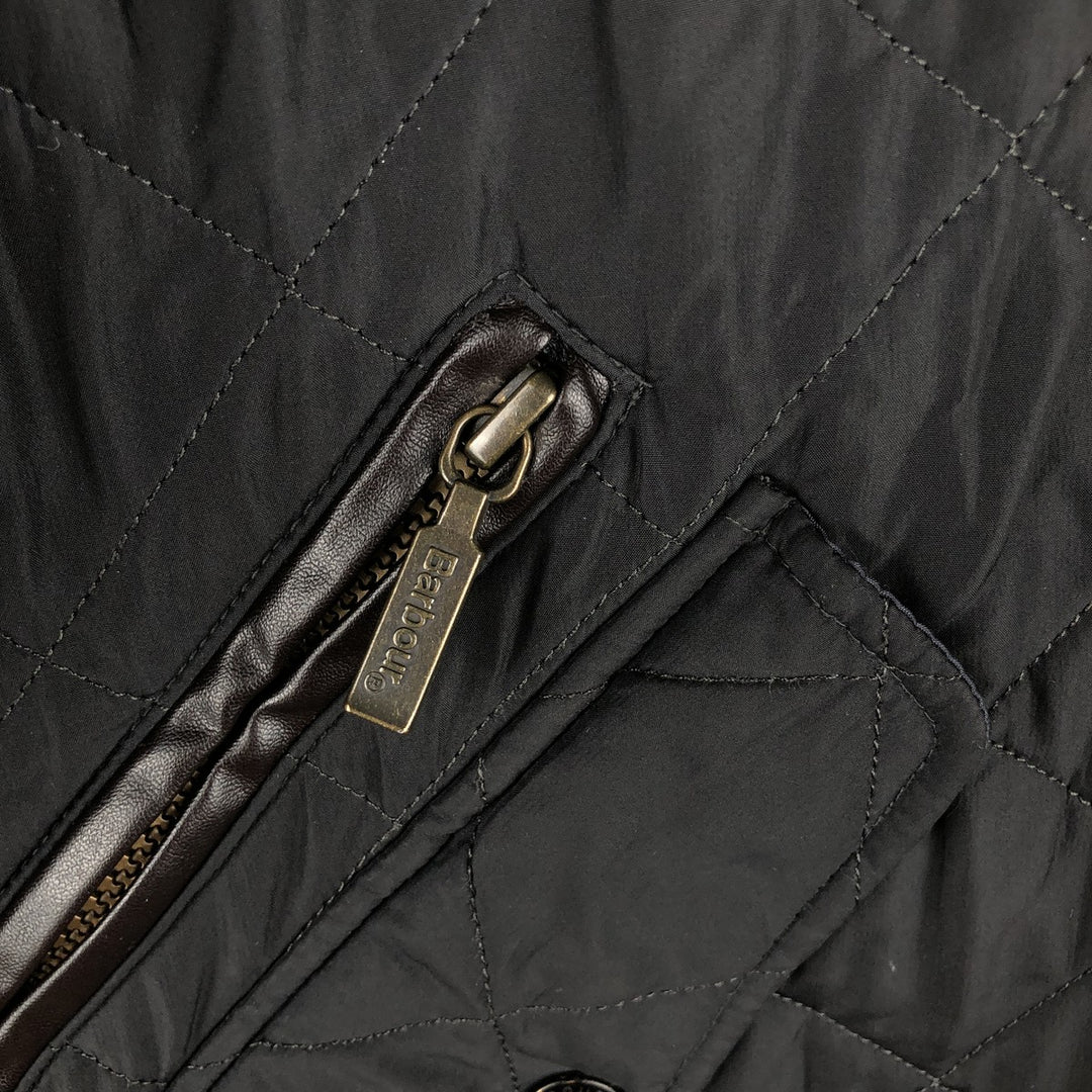 Barbour 3-Warrant Quilted Puffer Jacket, Men's XL polyester black type Vintage Second Hand