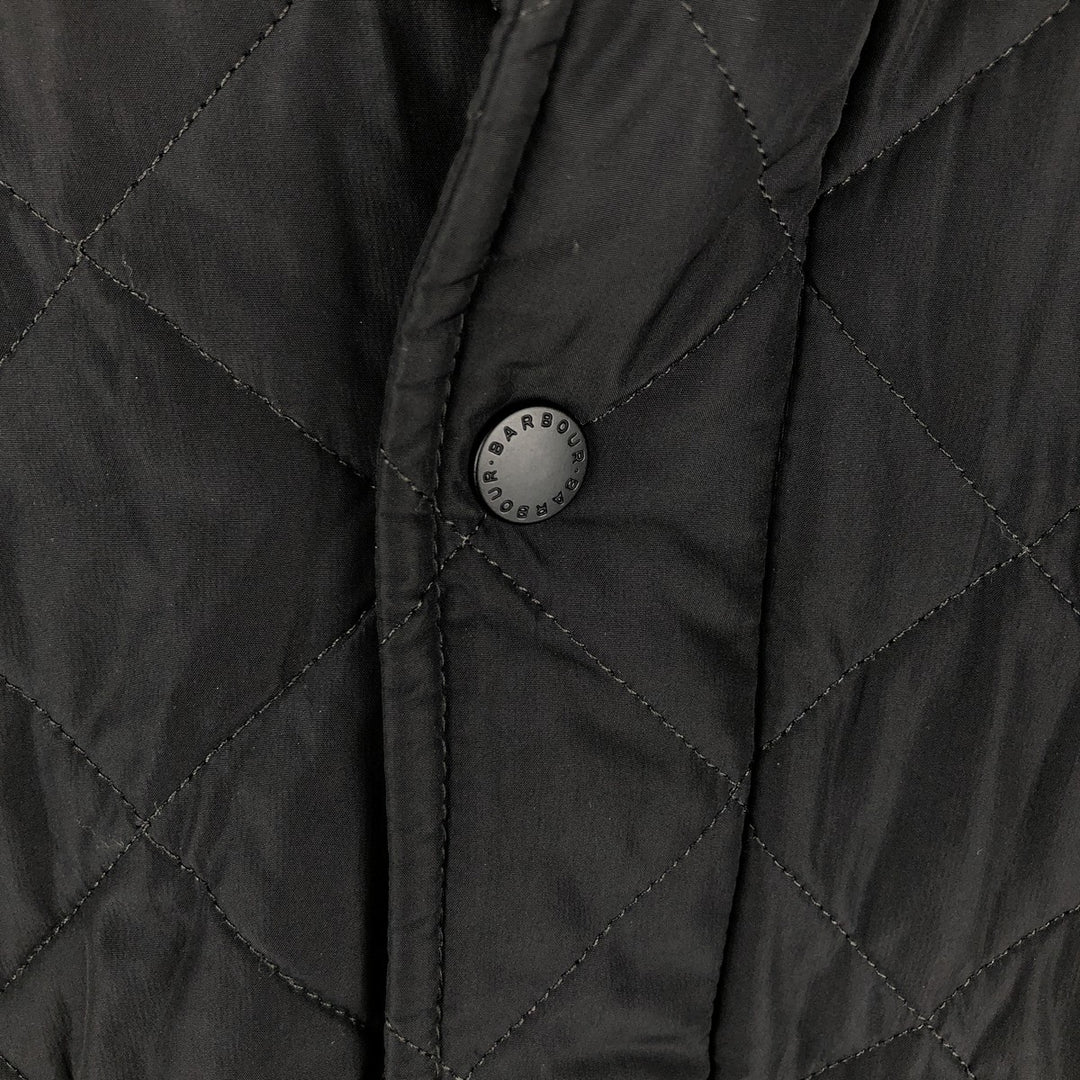 Barbour 3-Warrant Quilted Puffer Jacket, Men's XL polyester black type Vintage Second Hand