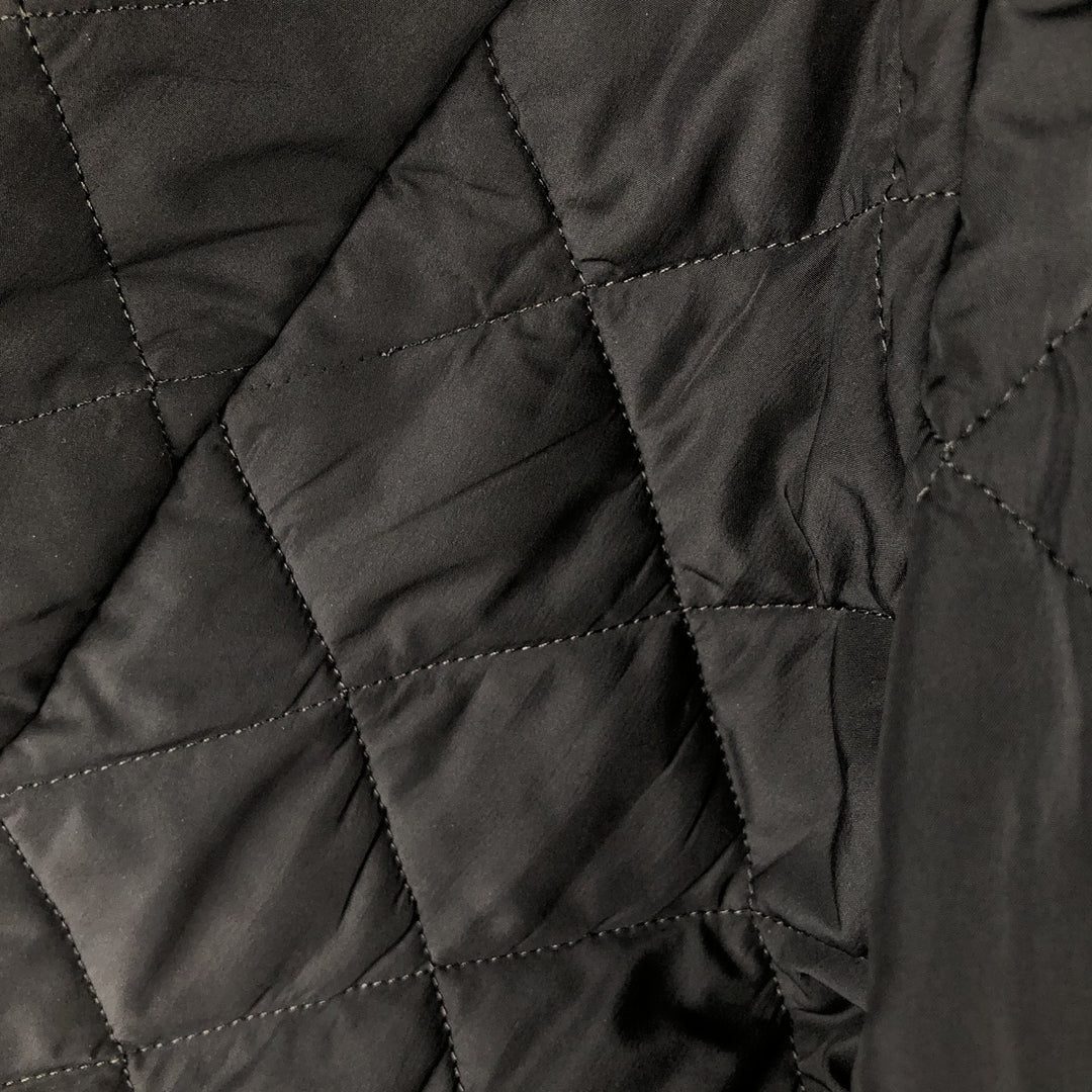 Barbour 3-Warrant Quilted Puffer Jacket, Men's XL polyester black type Vintage Second Hand