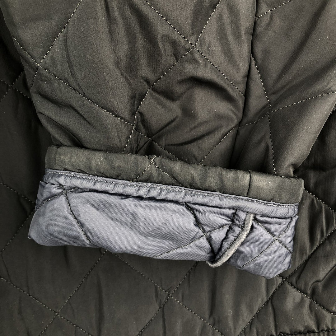 Barbour 3-Warrant Quilted Puffer Jacket, Men's XL polyester black type Vintage Second Hand