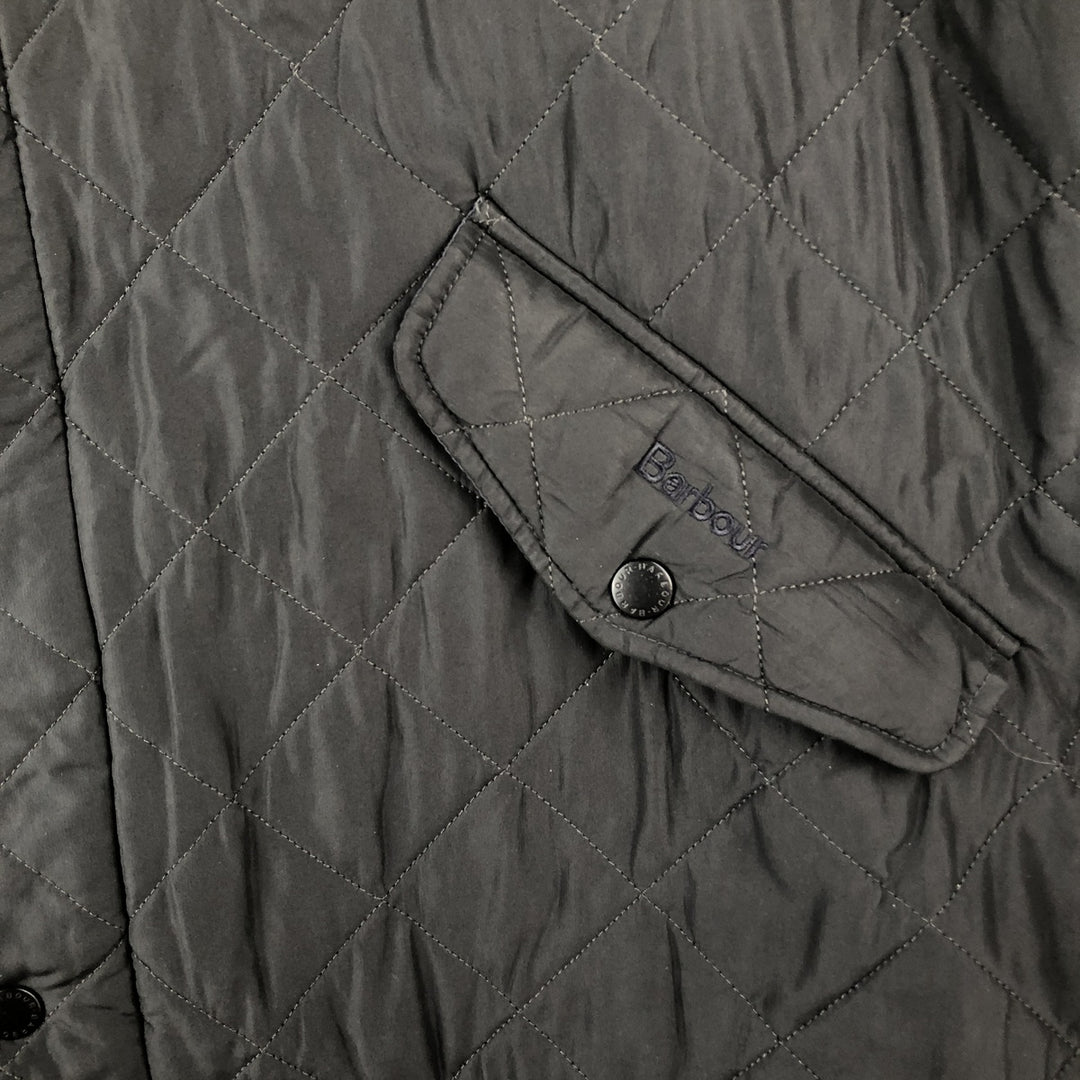 Barbour 3-Warrant Quilted Puffer Jacket, Men's XL polyester black type Vintage Second Hand