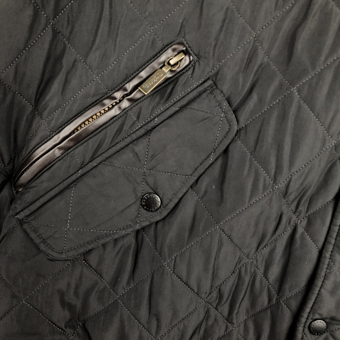 Barbour 3-Warrant Quilted Puffer Jacket, Men's XL polyester black type Vintage Second Hand