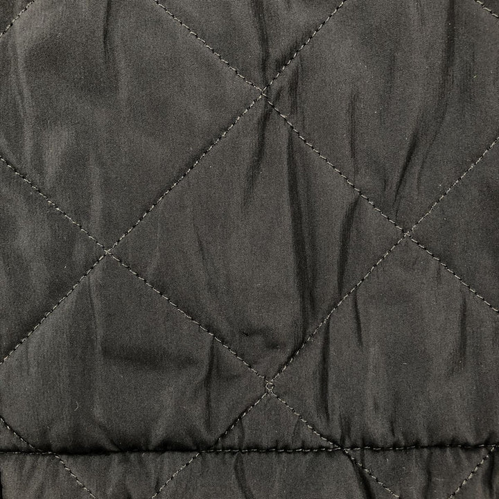 Barbour 3-Warrant Quilted Puffer Jacket, Men's XL polyester black type Vintage Second Hand