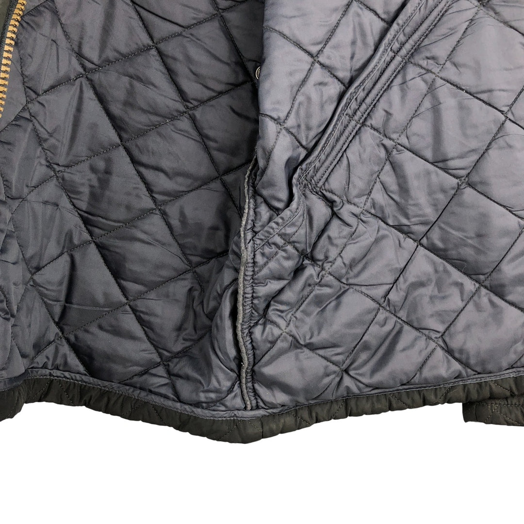 Barbour 3-Warrant Quilted Puffer Jacket, Men's XL polyester black type Vintage Second Hand