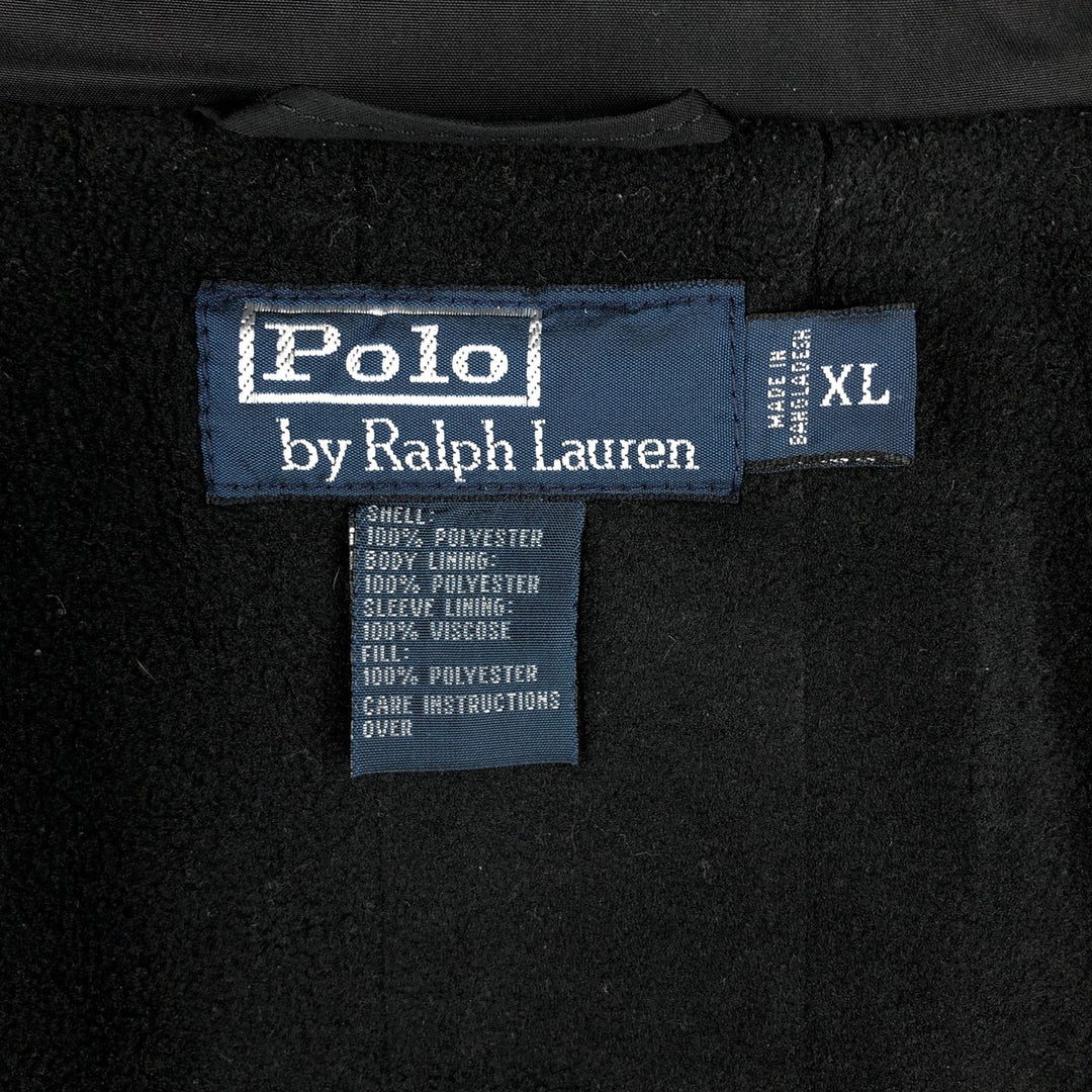 Ralph Lauren POLO by Ralph Lauren padded jacket puffer jacket men's XL size polyester black type Vintage Second Hand