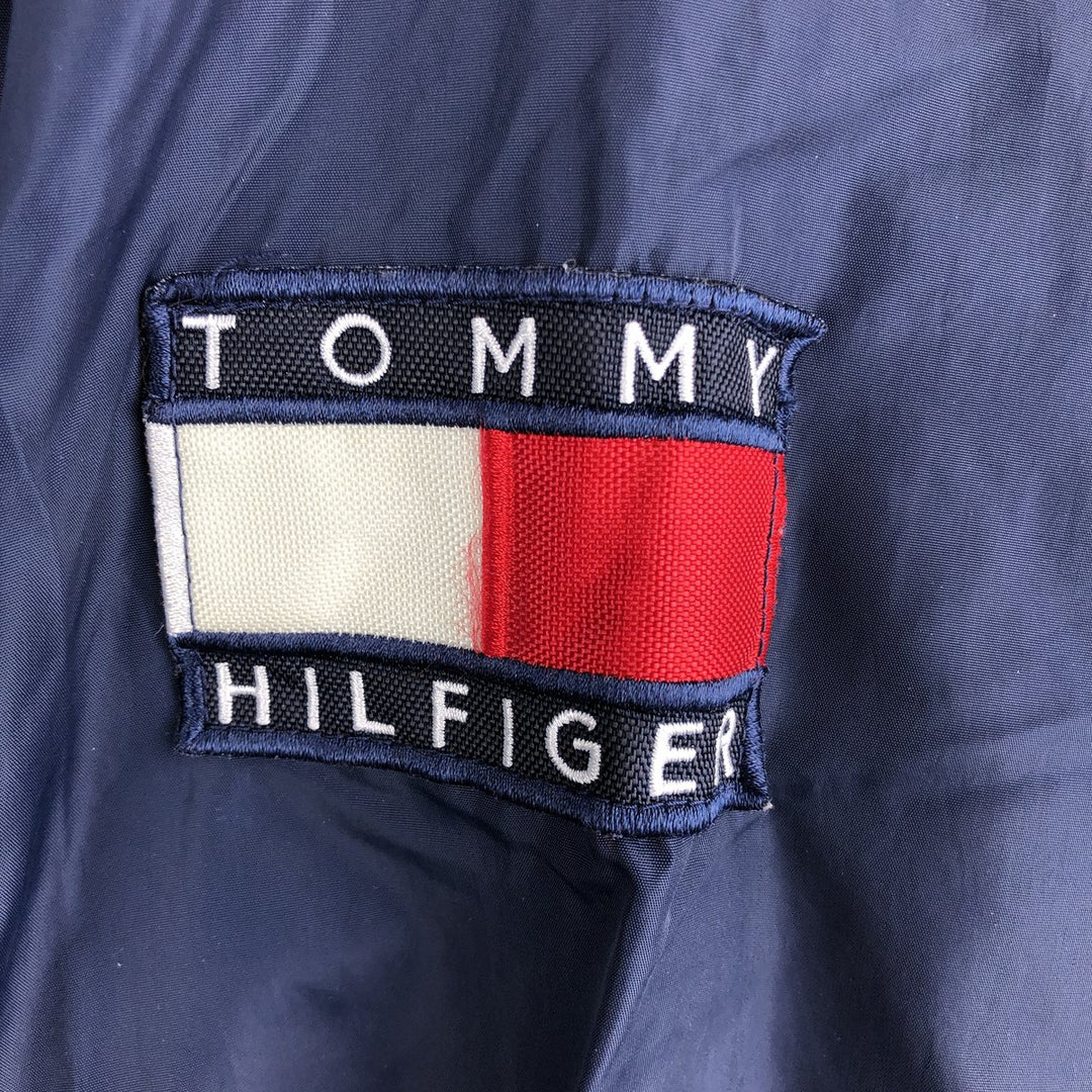 Vintage 90'S Tommy Hilfiger Coach Jacket, Men's Size L Nylon navy blue type Vintage Second Hand