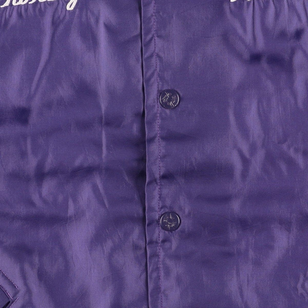 Vintage 1990'S Richard A. Leslie Birdie coach jacket, made in the USA, size L, men's unclear purple type Vintage Second Hand