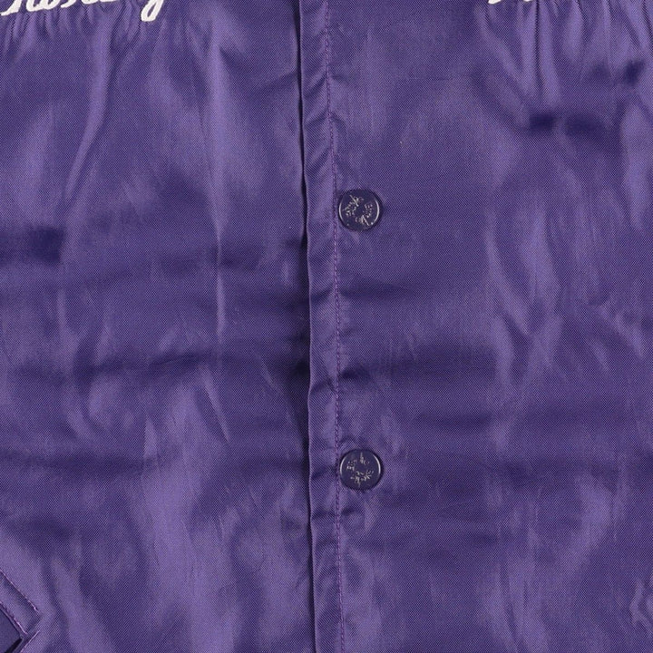 Vintage 1990'S Richard A. Leslie Birdie coach jacket, made in the USA, size L, men's unclear purple type Vintage Second Hand