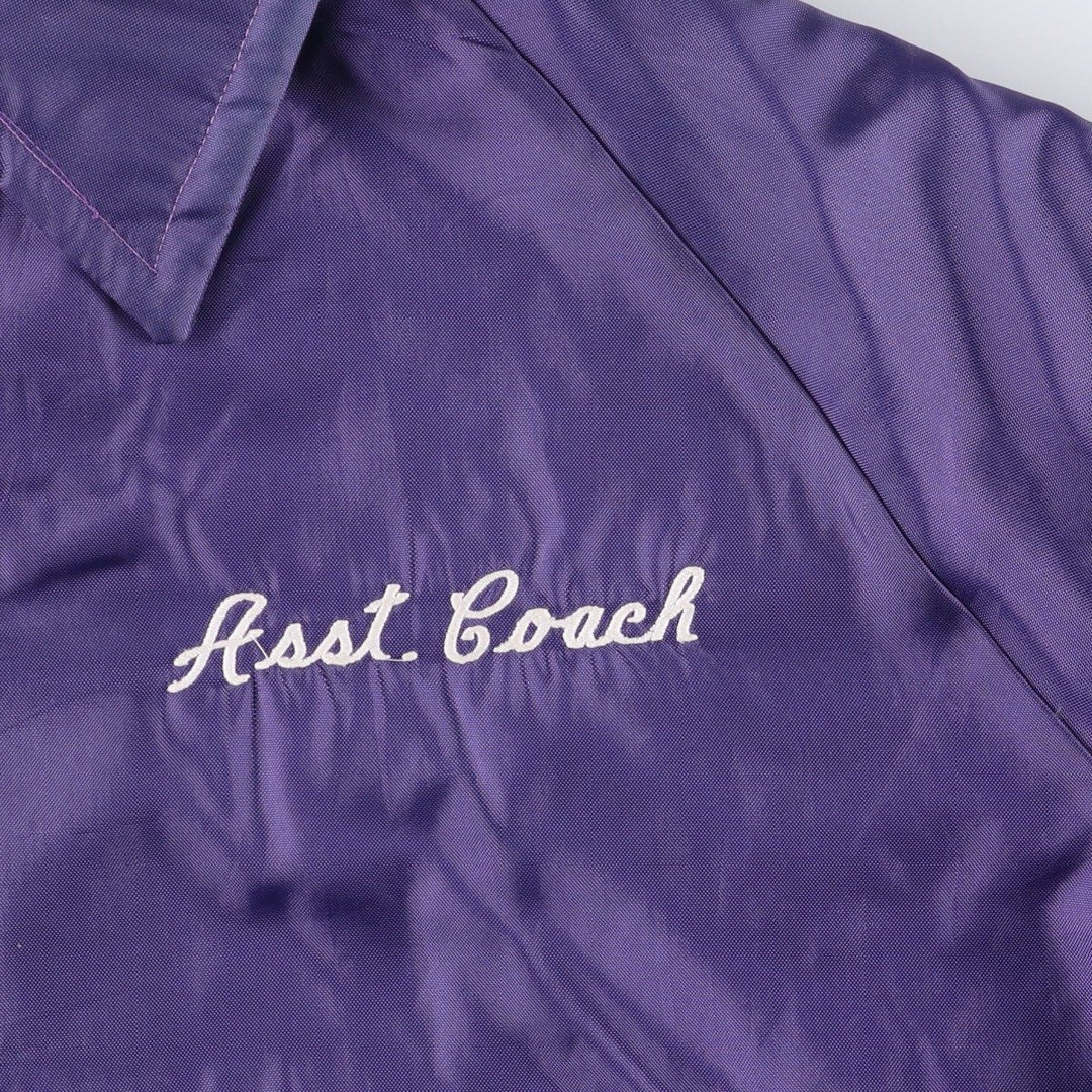 Vintage 1990'S Richard A. Leslie Birdie coach jacket, made in the USA, size L, men's unclear purple type Vintage Second Hand