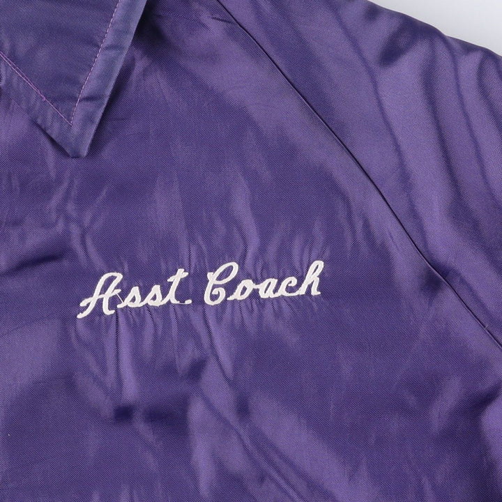 Vintage 1990'S Richard A. Leslie Birdie coach jacket, made in the USA, size L, men's unclear purple type Vintage Second Hand