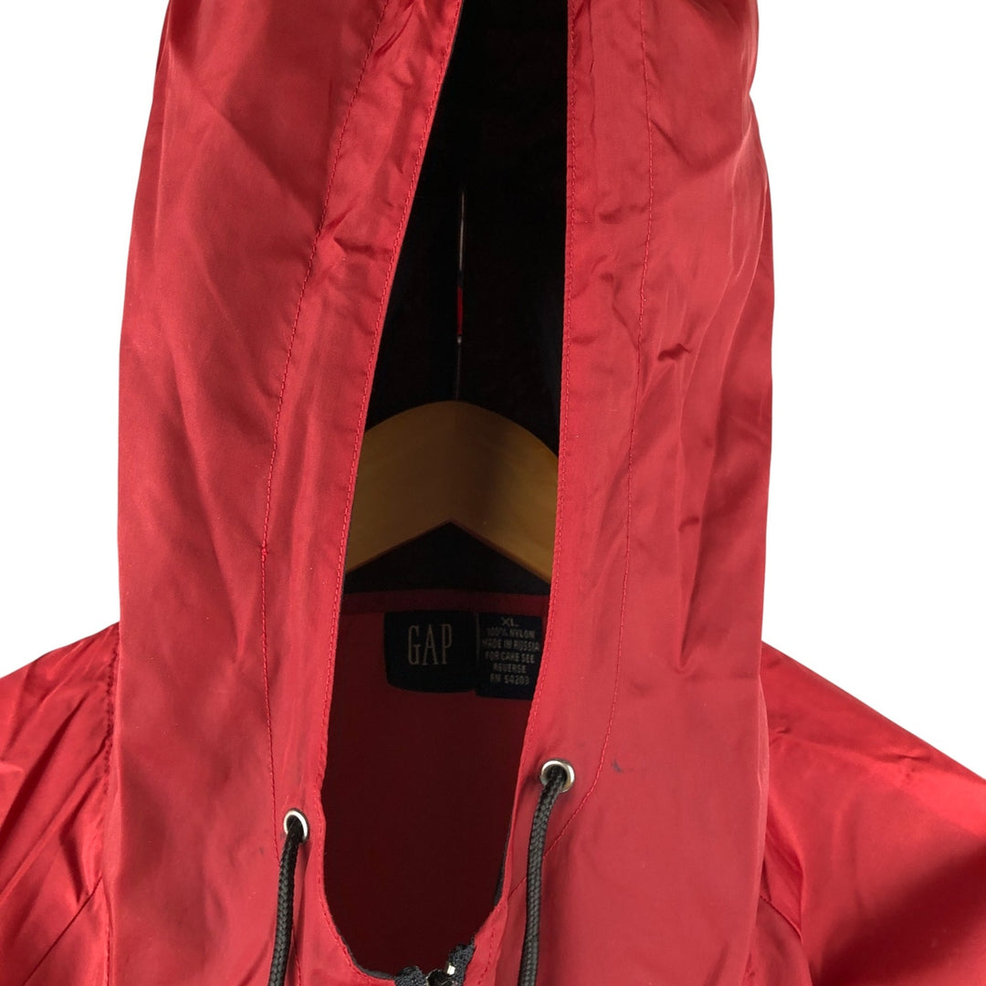 90'S GAP Old Gap Anorak Parka, Made in Russia, Men's XL, Vintage Nylon red type Vintage Second Hand