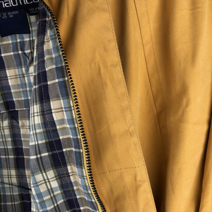 90'S Nautica Sailing Jacket, Men's, XXL, Vintage polyester yellow type Vintage Second Hand