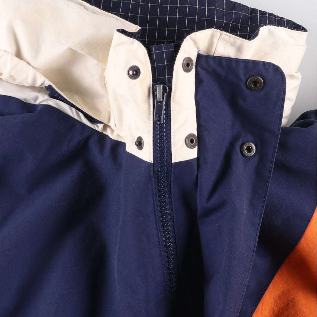 90'S Nautica Competition Check Pattern Reversible Sailing Jacket, Men's Size XL, Vintage cotton orange type Vintage Second Hand