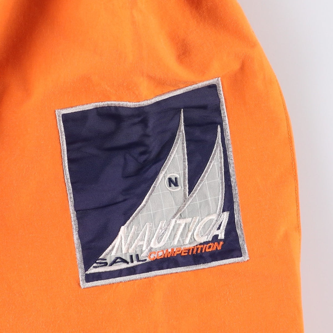 90'S Nautica Competition Check Pattern Reversible Sailing Jacket, Men's Size XL, Vintage cotton orange type Vintage Second Hand