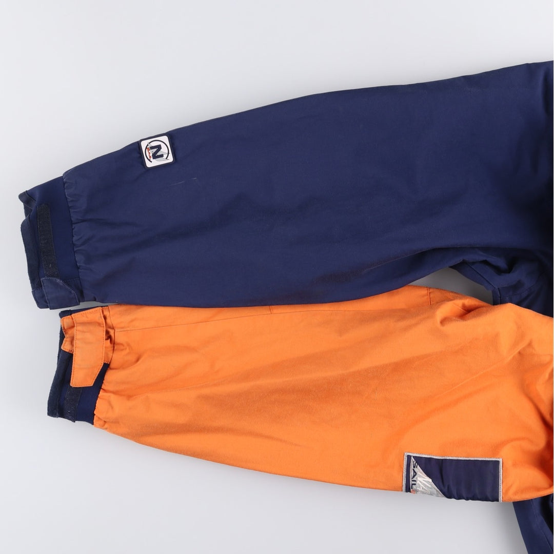 90'S Nautica Competition Check Pattern Reversible Sailing Jacket, Men's Size XL, Vintage cotton orange type Vintage Second Hand