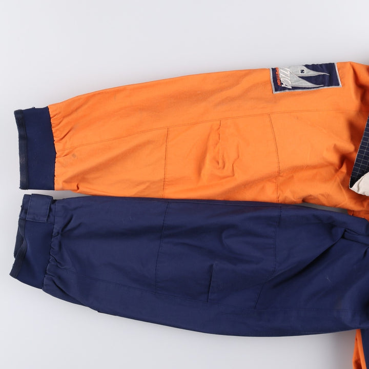 90'S Nautica Competition Check Pattern Reversible Sailing Jacket, Men's Size XL, Vintage cotton orange type Vintage Second Hand