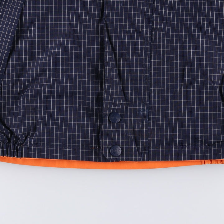 90'S Nautica Competition Check Pattern Reversible Sailing Jacket, Men's Size XL, Vintage cotton orange type Vintage Second Hand