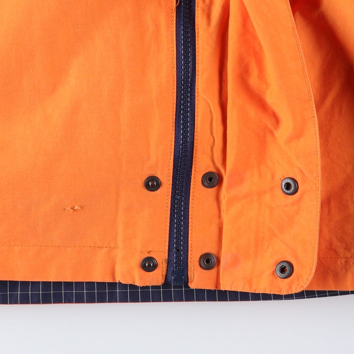 90'S Nautica Competition Check Pattern Reversible Sailing Jacket, Men's Size XL, Vintage cotton orange type Vintage Second Hand