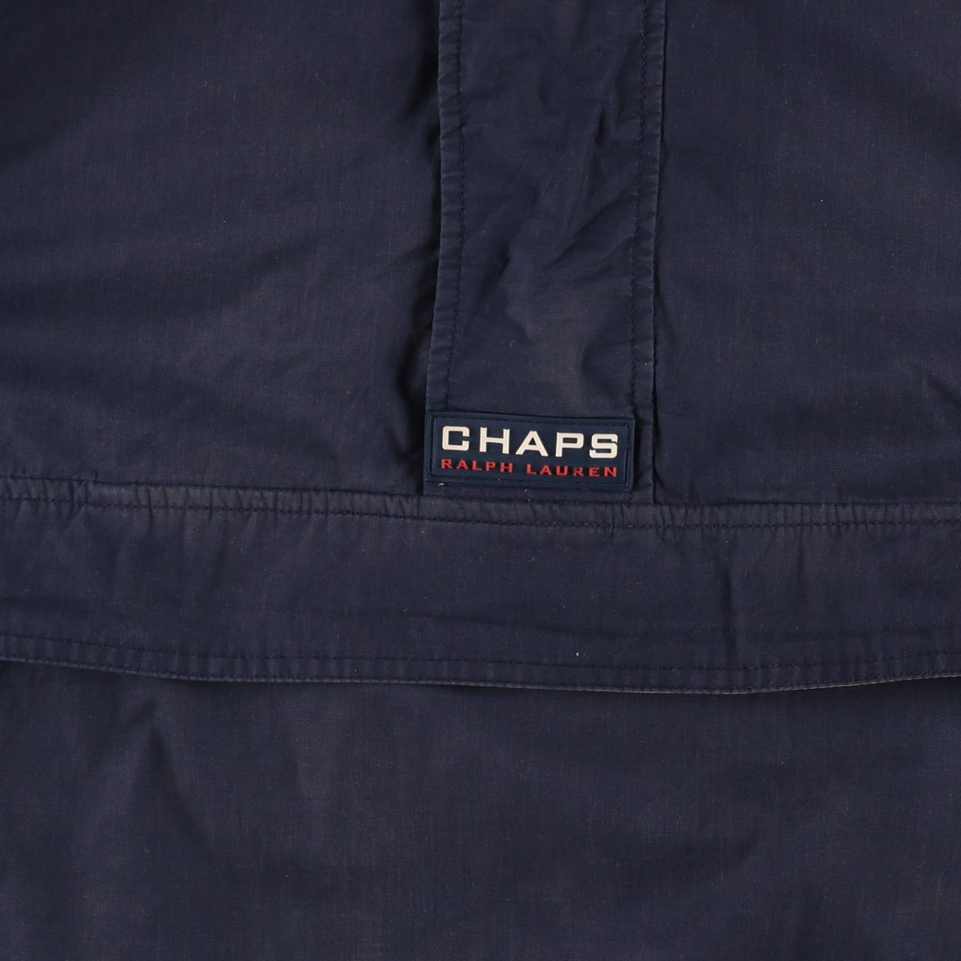 Ralph Lauren CHAPS Anorak Jacket, Men's XL polyester navy blue type Vintage Second Hand