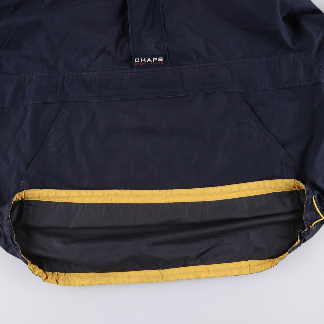 Ralph Lauren CHAPS Anorak Jacket, Men's XL polyester navy blue type Vintage Second Hand