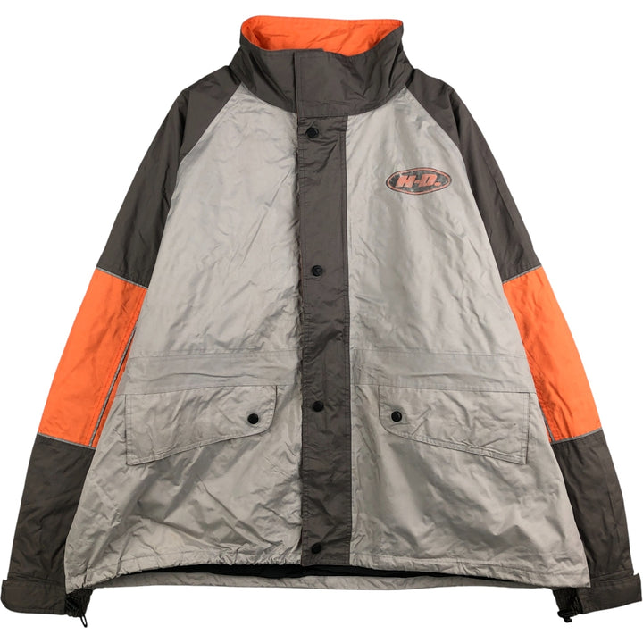 Oversized Harley-Davidson back logo windbreaker, men's size XXXL polyester gray type Vintage Second Hand
