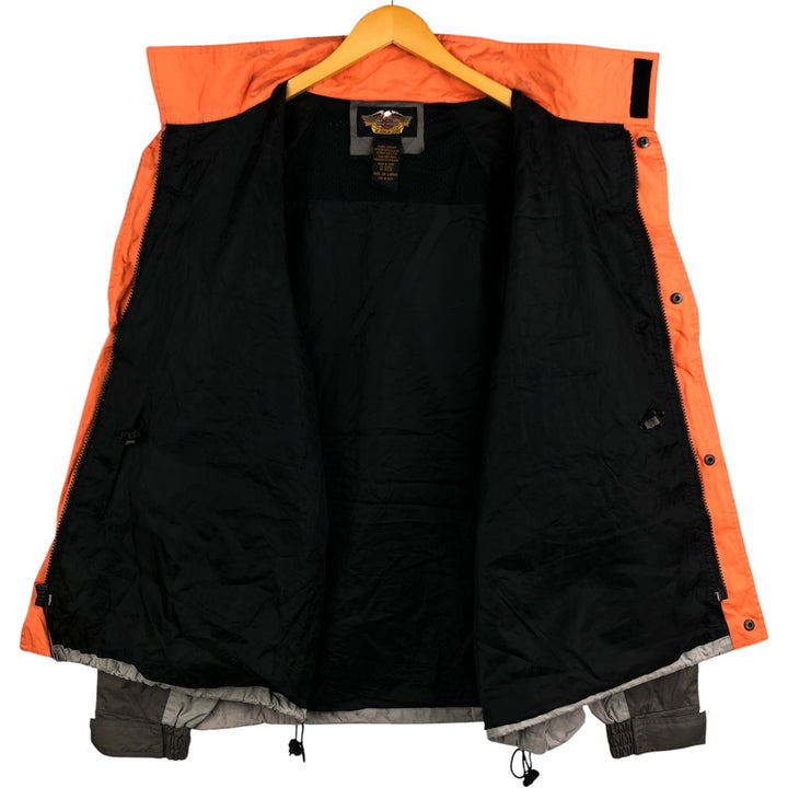 Oversized Harley-Davidson back logo windbreaker, men's size XXXL polyester gray type Vintage Second Hand