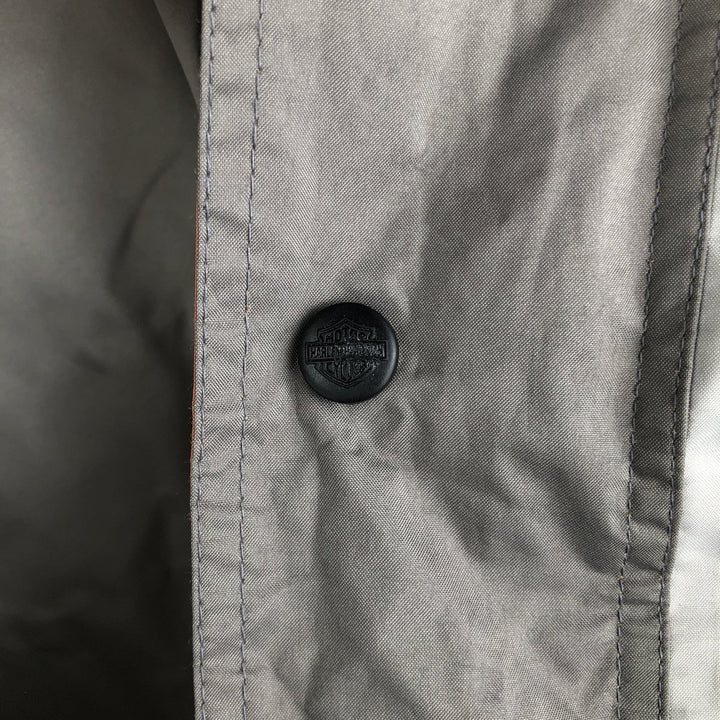 Oversized Harley-Davidson back logo windbreaker, men's size XXXL polyester gray type Vintage Second Hand