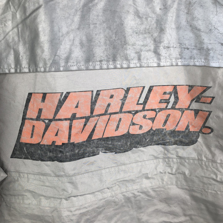 Oversized Harley-Davidson back logo windbreaker, men's size XXXL polyester gray type Vintage Second Hand