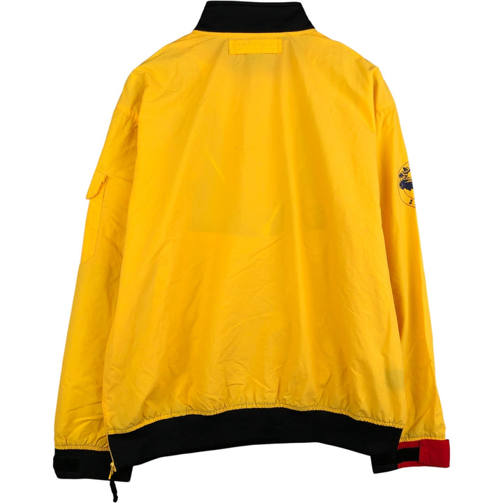 90'S Nautica Half-Zip Paddling Jacket, Men's XL, Vintage Nylon yellow type Vintage Second Hand