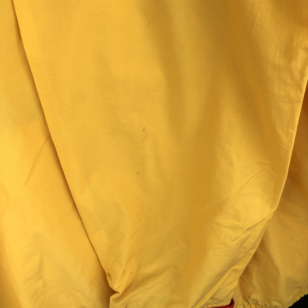 90'S Nautica Half-Zip Paddling Jacket, Men's XL, Vintage Nylon yellow type Vintage Second Hand