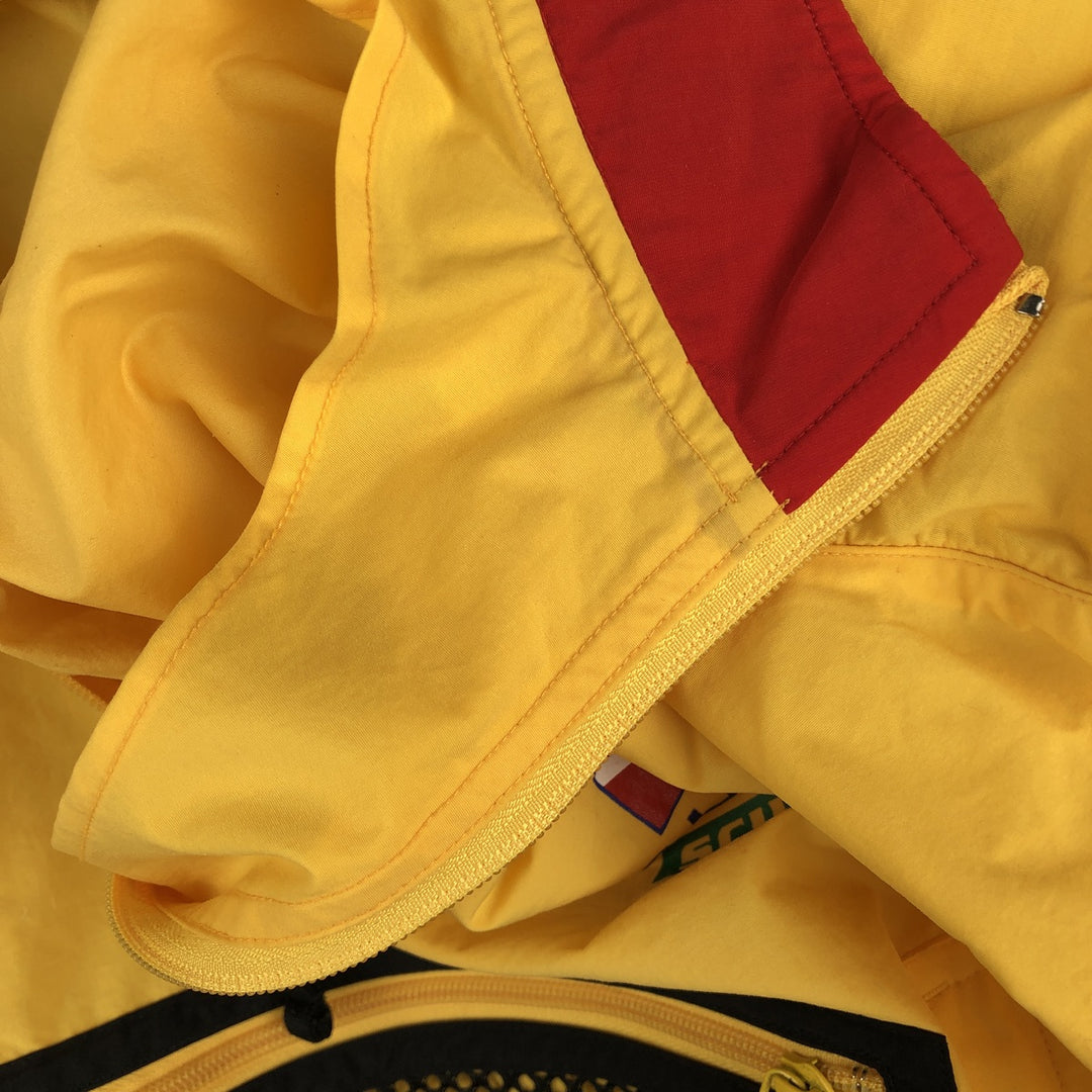 90'S Nautica Half-Zip Paddling Jacket, Men's XL, Vintage Nylon yellow type Vintage Second Hand