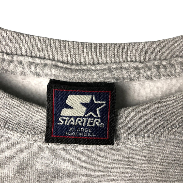 Vintage 90'S Starter MLB Cleveland Indians Logo Sweatshirt, Made in USA, Men's XL cotton gray type Vintage Second Hand