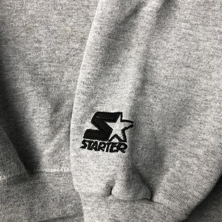 Vintage 90'S Starter MLB Cleveland Indians Logo Sweatshirt, Made in USA, Men's XL cotton gray type Vintage Second Hand