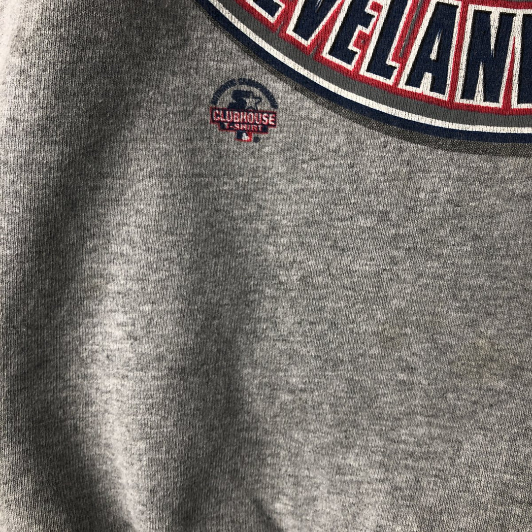 Vintage 90'S Starter MLB Cleveland Indians Logo Sweatshirt, Made in USA, Men's XL cotton gray type Vintage Second Hand