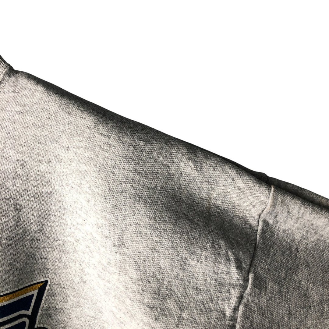 90'S Logo Seven NFL St. Louis Rams Print Sweatshirt, Made in USA, Men's Size XL cotton gray type Vintage Second Hand