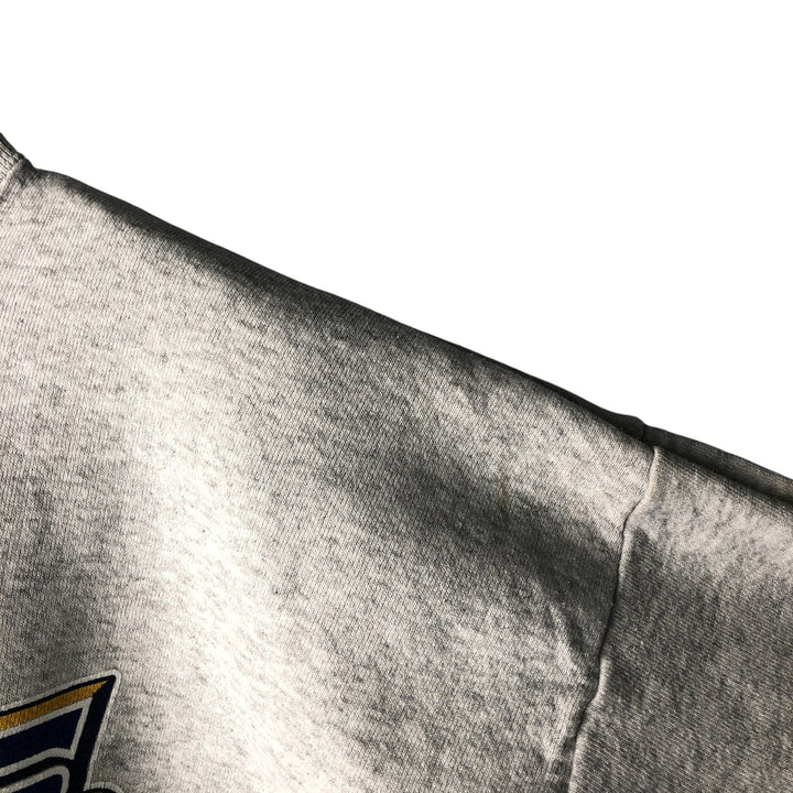 90'S Logo Seven NFL St. Louis Rams Print Sweatshirt, Made in USA, Men's Size XL cotton gray type Vintage Second Hand