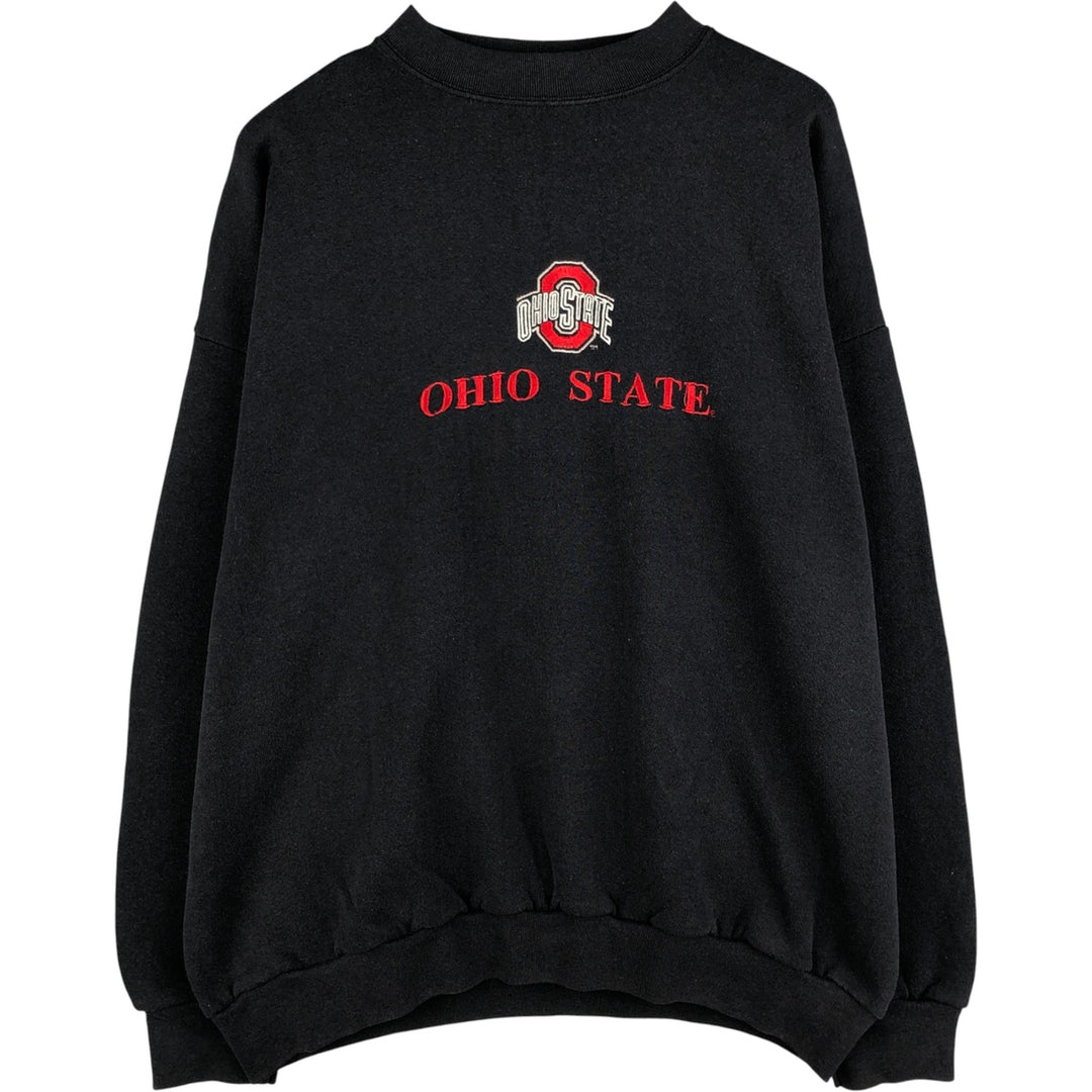 Vintage 1990'S TSI Ohio State University college sweatshirt, size XL, men's unclear black type Vintage Second Hand